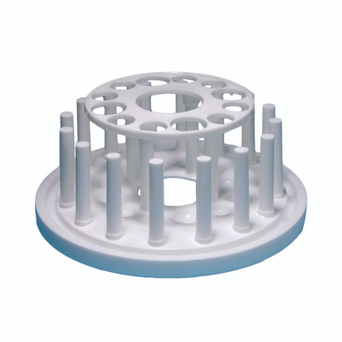 United Scientific 77704 Plastic Test Tube Rack, Round, 12-Tube, each