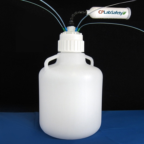 Waste Collection Port Cap, 10-Port, Fits Nalgene 83B Carboys, with plugs Waste Collection Port Cap, 10-Port, Fits Nalgene 83B Carboys, with plugs