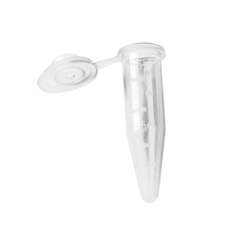 Siliconized 1.5mL G-Tube, Flat Top Microcentrifuge Tube, Natural, 500 per pack