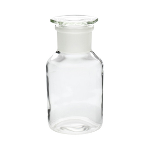 Wheaton® 1000mL Borosilicate Glass Reagent Bottles, Wide Mouth Clear, Ground Stopper, case/10