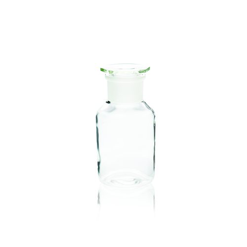 Wheaton® 1000mL Borosilicate Glass Reagent Bottles, Wide Mouth Clear, Ground Stopper, case/10