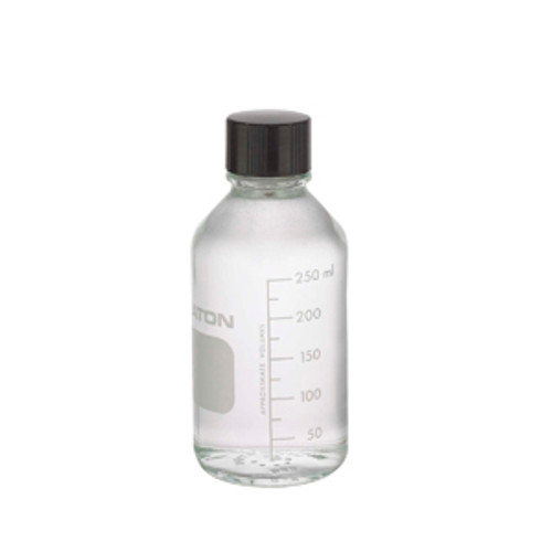 Wheaton® 250 ml Media Bottles, Borosilicate Glass, Rubber Lined Caps, case/48