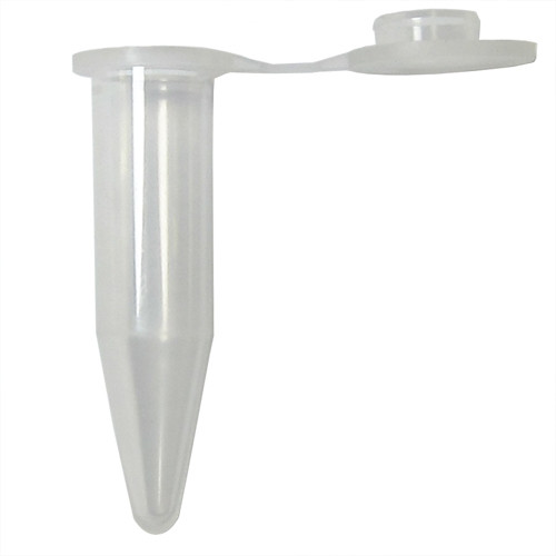 Microcentrifuge Tube, Siliconized, 0.5 ml, Sterile, pack/250