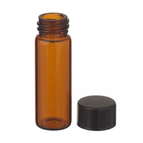 Wheaton® 4mL, Economy Vials, Amber, Borosilicate Glass, 13-425 Caps, PTFE Liner, case/200