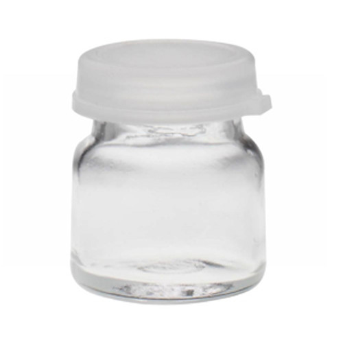 Wheaton® 4mL Glass Sample Bottles with Clear Snap Caps, case/144