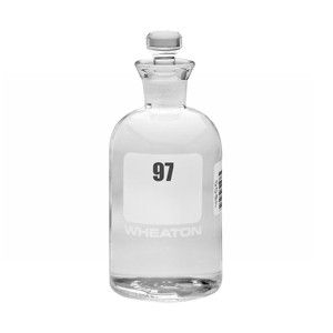 Wheaton® 300mL BOD Bottles, Borosilicate Glass, Numbered 97-120, case/24