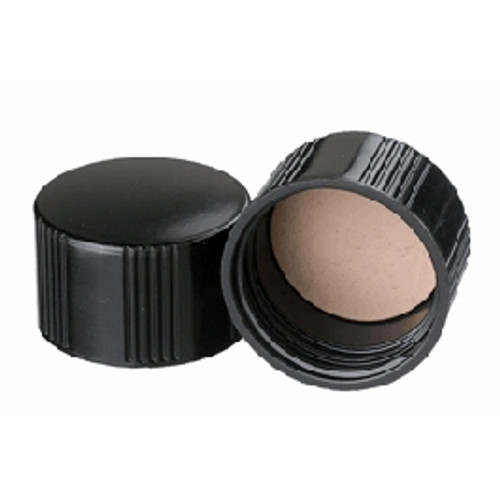 Wheaton® 33-430 Black Phenolic Caps, PTFE Liner, case/100