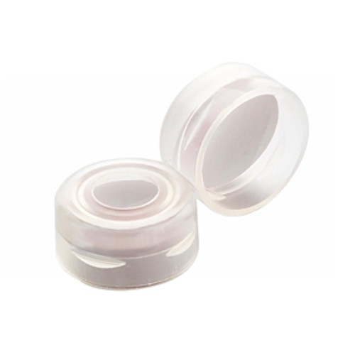 11mm Autosampler Snap Cap, Clear with PTFE/Silicone Liner, Silicone, case/1000