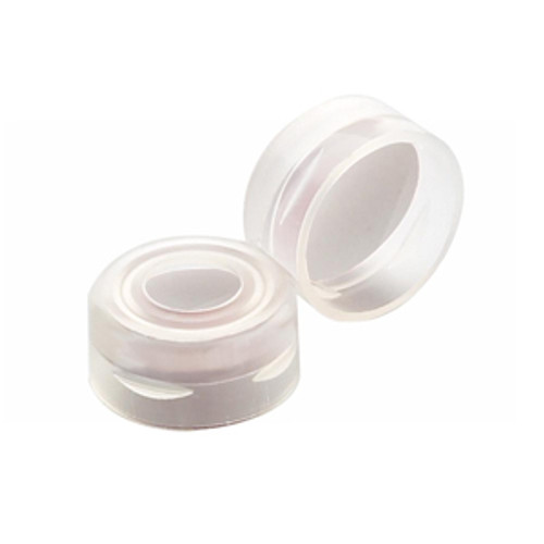 Wheaton® 11mm Autosampler Snap Cap, Clear, PTFE Liner, case/1000