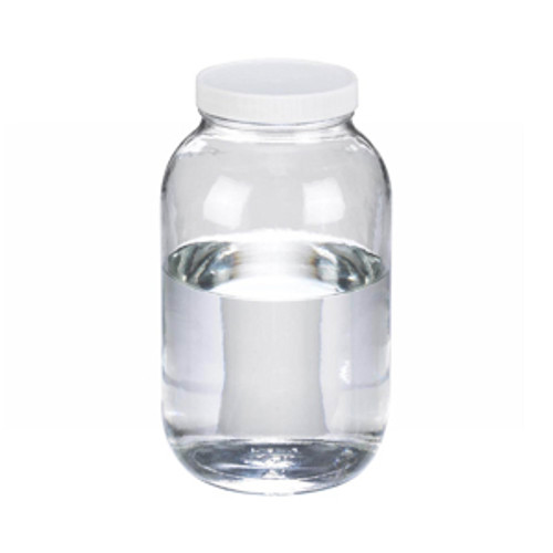 Original Series Wide Mouth Glass Bottles w/ White Lids - Bulk Case