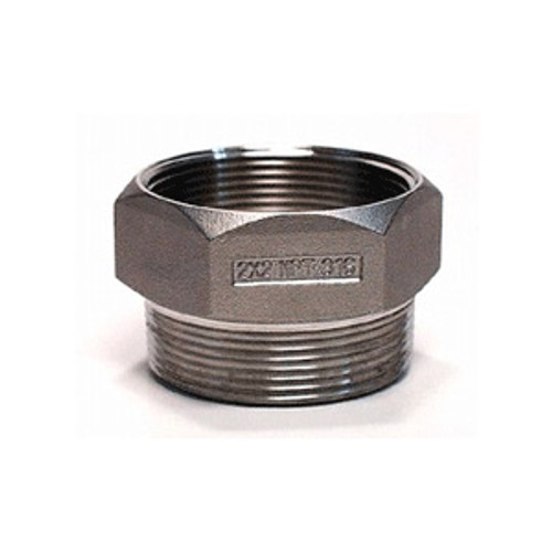 2" NPT Drum Funnel Adapter, Stainless Steel Thread Guard 2" NPT Drum Funnel Adapter, Stainless Steel Thread Guard