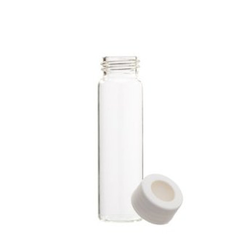 Certified, Clean 8 oz Clear Glass Sample Jars with Screw Caps