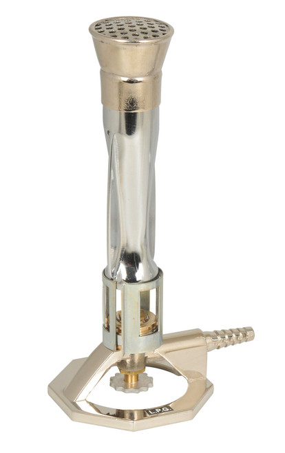 Eisco Labs Premium Bunsen Burner with Flame Stabilizer and GAS Adjust