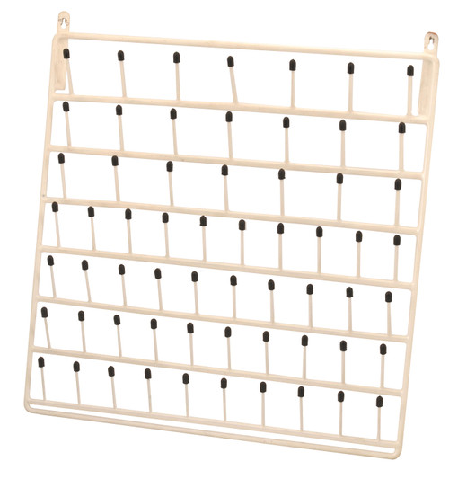 Laboratory Glassware Drying Rack, 72 Place, Removable Pegs, High Impact  Polystyrene