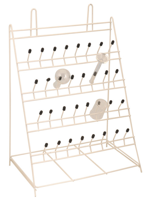 Laboratory Glassware Drying Rack, 72 Place, Removable Pegs, High Impact  Polystyrene