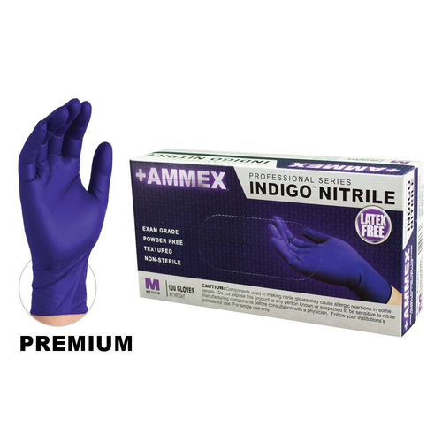 Gloveworks HD Royal Blue Nitrile Latex Free Disposable Gloves