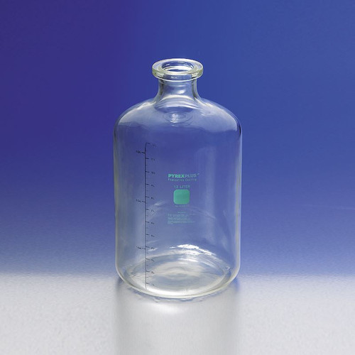 Large Pyrex® Serum Bottle, 9 Liter Borosilicate Glass Lab Carboy