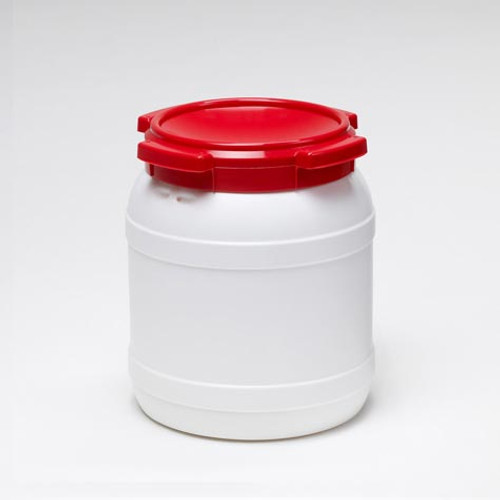 2.5 Gallon White HDPE Plastic Round Ice Cream Tub