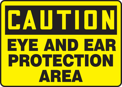 CAUTION Wear Protective Clothing Sign