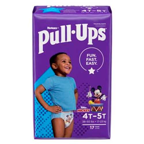 Huggies Pull Ups Training Pants For Boys and Girls Size 4T-5T PK of 10  Singles