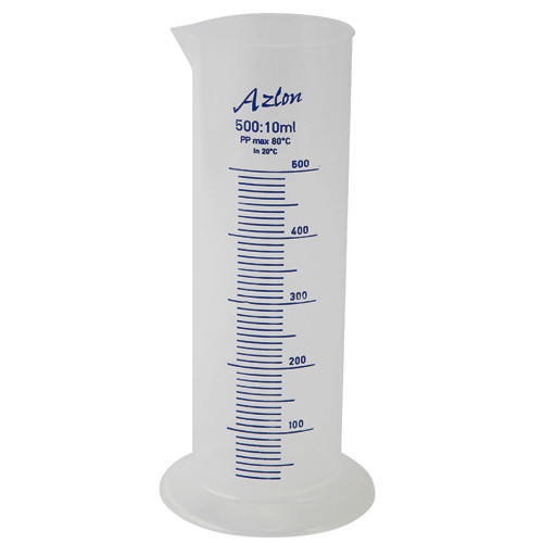 Squat 1L Polypropylene Graduated Cylinder for laboratories