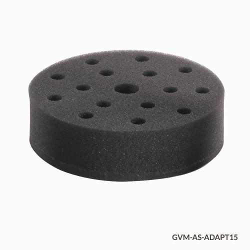 Foam Tube Holder Accessory for GVM Series Vortex Mixers, 15-Place for 10mm Tubes Foam Tube Holder Accessory for GVM Series Vortex Mixers, 15-Place for 10mm Tubes