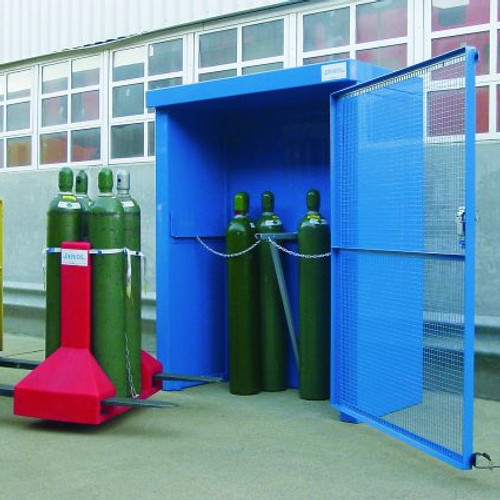 Gas Bottle & Cylinder Storage Cage, 8 Horizontal or 5-10 Verticals