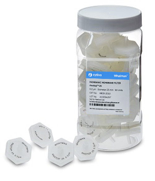 Whatman® Filter Paper Circles, 47mm, Anopore Inorganic Anodisc 47 (no support ring), 0.2um, pack/50 Whatman® Filter Paper Circles, 47mm, Anopore Inorganic Anodisc 47 (no support ring), 0.2um, pack/50