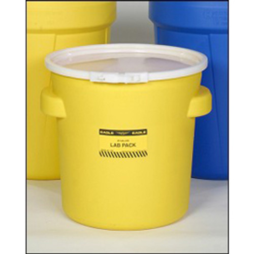 10.7 GALLON OPEN HEAD PLASTIC BUCKET - SCREW LID, UN RATED