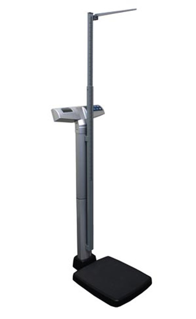 Digital Beam Scale, Height Rod, 500 lbs/ 200 kg, Platform: 15 x 13 x 2