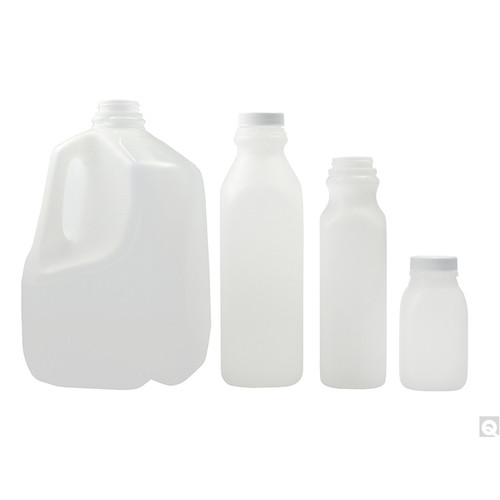 32 oz. Natural HDPE Plastic Bullet Bottle, 28mm 28-410