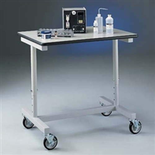 Quick Labs 3 foot heavy duty Mobile lab bench with phenolic resin coun