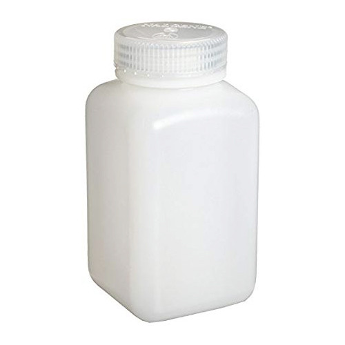 16 oz (500mL) Plastic Dairy Jug/ Juice Containers, Tall Square, HDPE,  case/135