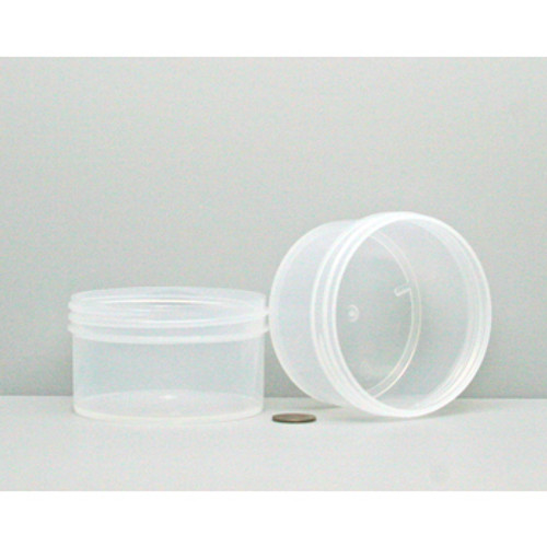 Bulk 6oz 100mm Polypropylene Jars, 175mL (no caps), case/408