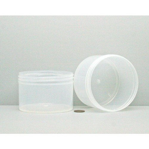 3oz Plastic Jars (89mL) 83 mm, Clear Styrene, Clarified & White