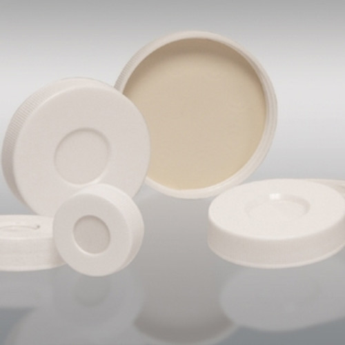 33-400 White PP Hole Cap, Bonded, PTFE/Silicone Septa, Each 33-400 White PP Hole Cap, Bonded, PTFE/Silicone Septa, Each