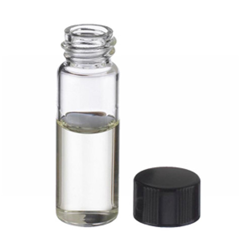WHEATON® 4mL, Economy Vials, Glass Clear, 13-425 Caps, PTFE Liner, case/200 WHEATON® 4mL, Economy Vials, Glass Clear, 13-425 Caps, PTFE Liner, case/200