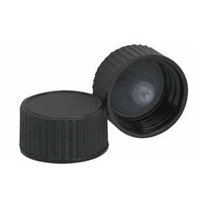 Wheaton® 13-425 Black Cap with Cone-Shaped Insert, case/144