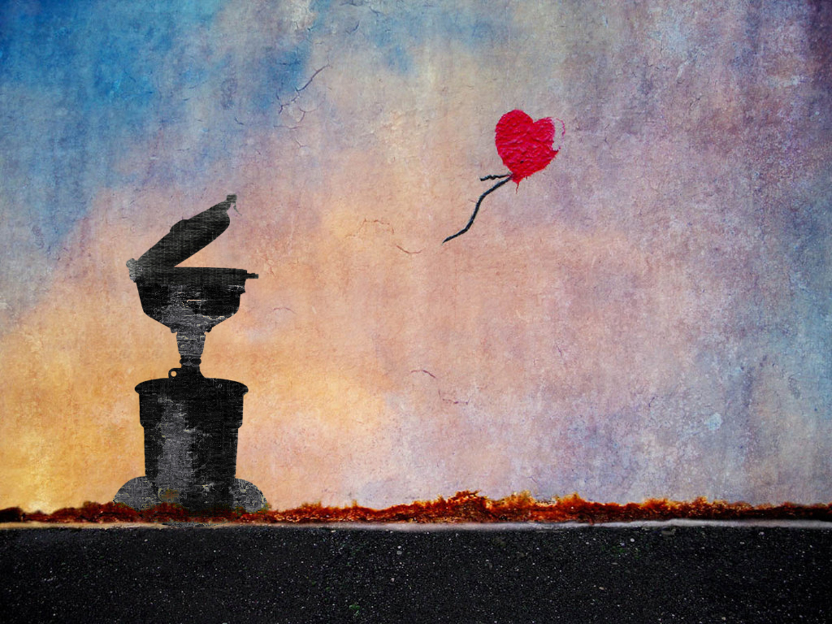 ECO Funnel and Balloon, Banksy