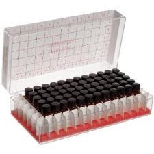 Wheaton® 2mL Amber Vials File, 8-425, PTFE /Rubber Lined Caps, case/60
