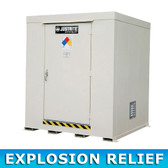 Outdoor Storage Locker, Non-Combustible, 9-Drum with Explosion Relief