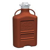 EZgrip Carboy, Amber HDPE, 40 liter with 120mm VersaCap