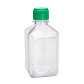 500 ml PETG Square Media Bottles, Sterile, CELLTREAT, individually wrapped, case/24