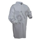 Microporous Coated Smock with Elastic Wrists, White, case/30