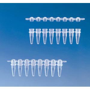 Pack of 125 BrandTech 781340 Clear PCR 8-Strip Domed Cap for 0.2mL Tubes Pack of 125 BrandTech 781340 Clear PCR 8-Strip Domed Cap for 0.2mL Tubes
