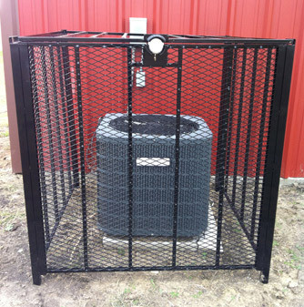 AC Cage, T-Rex 4' x 4' Bolt Down Air Conditioner Protection Cage