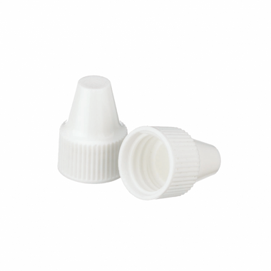 Wheaton® Dropper Tip Cap, 13-425, White, case/100
