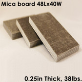 UniTherm Mica Board Insulation Sheet, 0.25" Thick, 48" x 40"