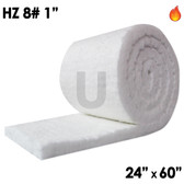 Ceramic Fiber Blanket, HZ, 8lb, 1", 24" x 60"