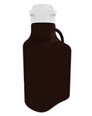 EZgrip Carboy, Dark Amber PP, 5 Liter with 80mm VersaCap
